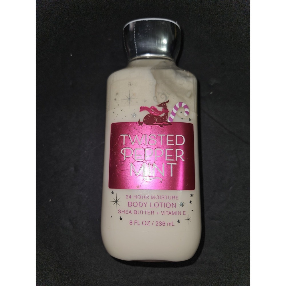 Bath And Body Works Twisted Peppermint 24 Hour Moisture Body‎ Lotion Shea Butter